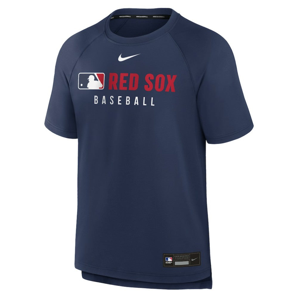 Boston Red Sox Authentic Collection Pregame Raglan Dri-FIT T-Shirt Navy | Nike