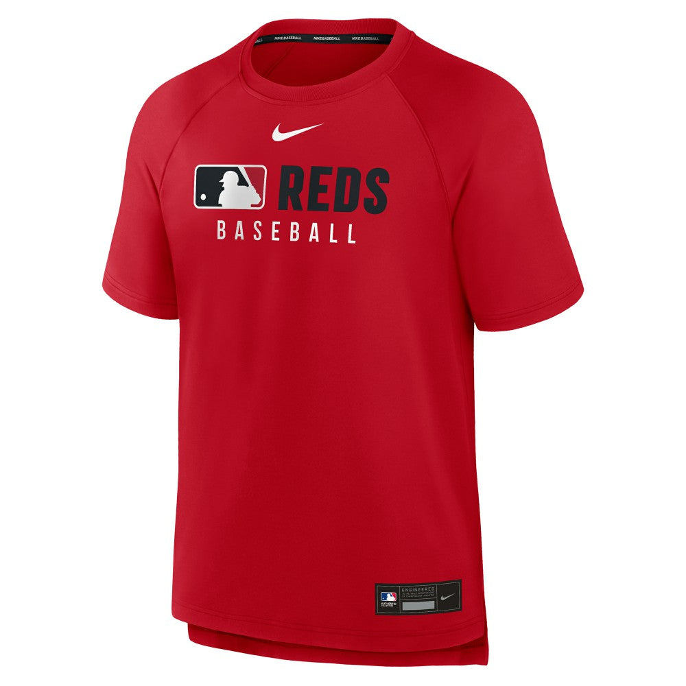 Cincinnati Reds Authentic Collection Pregame Raglan Dri-FIT T-Shirt Red | Nike