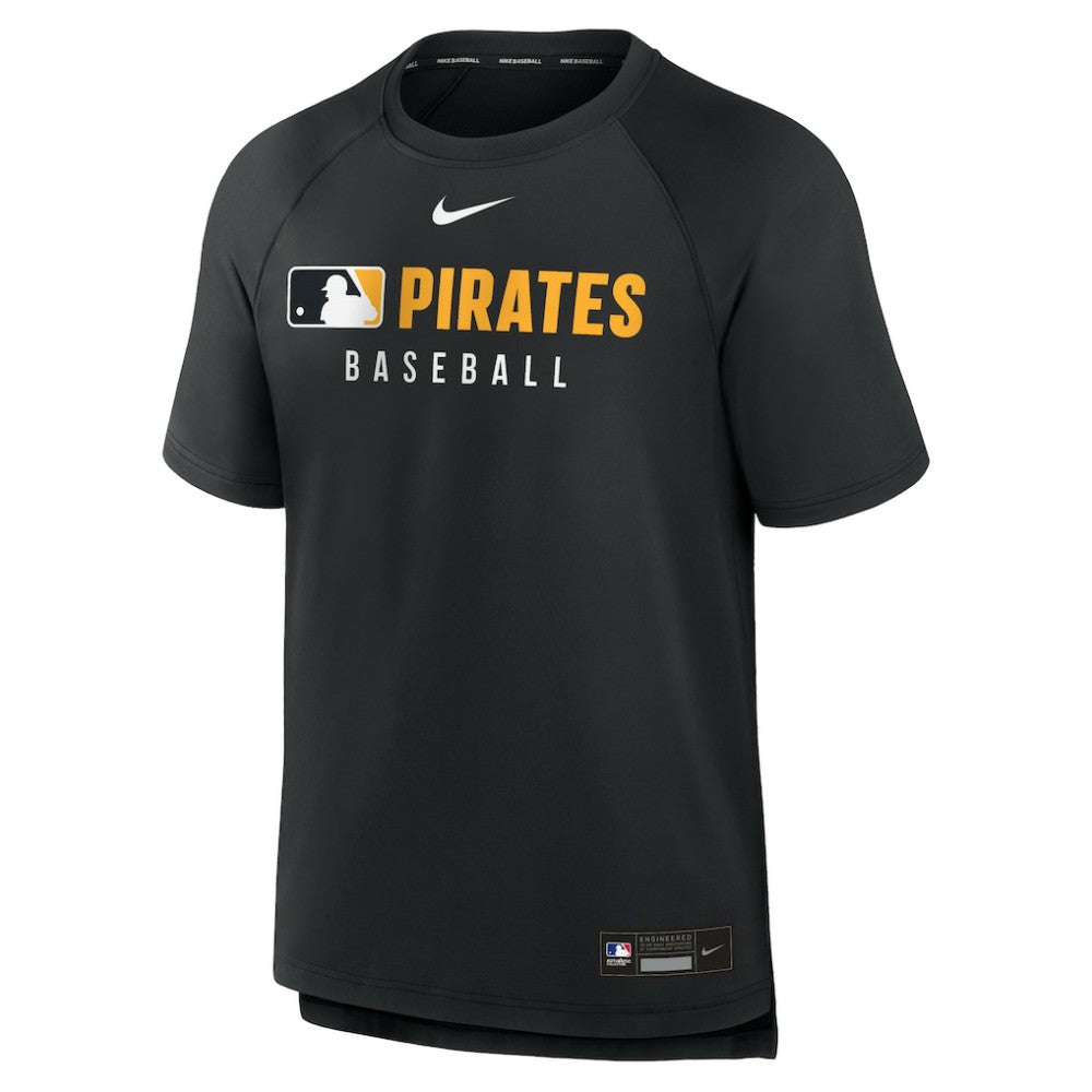 Pittsburgh Pirates Authentic Collection Pregame Raglan Dri-FIT T-Shirt Black | Nike