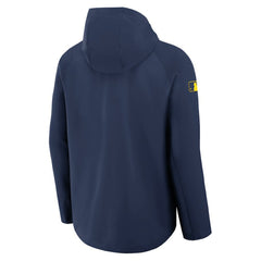 Milwaukee Brewers Authentic Collection Raglan Performance Full-Zip Jacket Navy | Nike