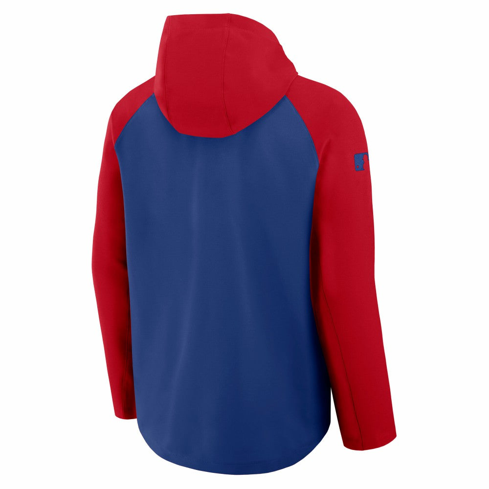 Philadelphia Phillies Authentic Collection Raglan Performance Full-Zip Jacket Royal/Red | Nike