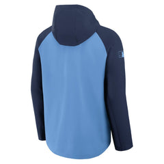 Tampa Bay Rays Authentic Collection Raglan Performance Full-Zip Jacket Light Blue/Navy | Nike