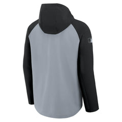 Chicago White Sox Authentic Collection Raglan Performance Full-Zip Jacket Gray/Black | Nike