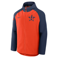 Houston Astros Authentic Collection Raglan Performance Full-Zip Jacket Orange/Navy | Nike