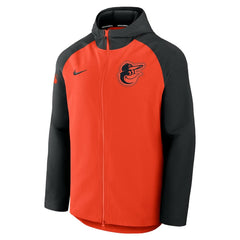 Baltimore Orioles Authentic Collection Raglan Performance Full-Zip Jacket Orange/Black | Nike