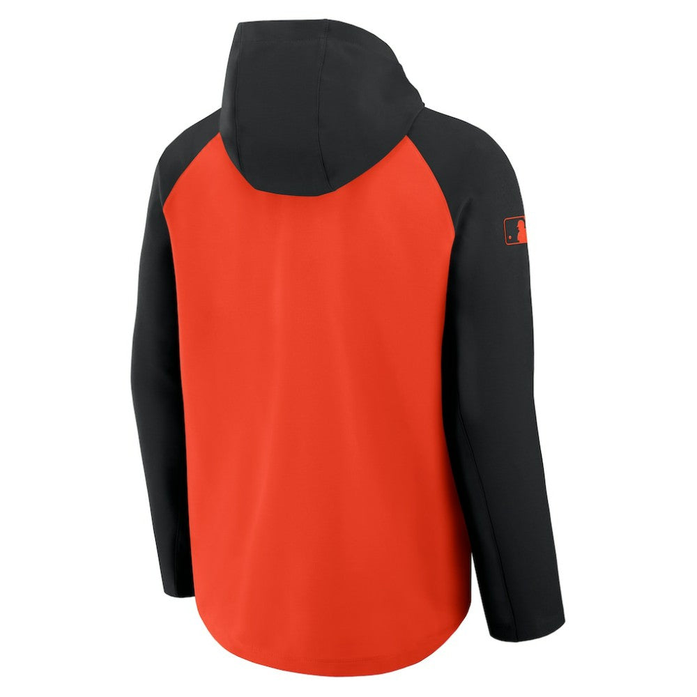 Baltimore Orioles Authentic Collection Raglan Performance Full-Zip Jacket Orange/Black | Nike