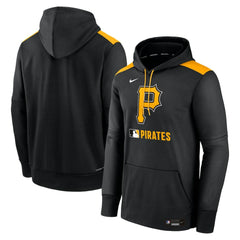 Pittsburgh Pirates Authentic Collection Performance Pullover Hoodie Black | Nike