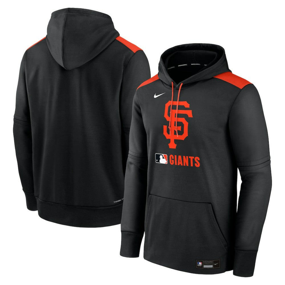 San Francisco Giants Authentic Collection Performance Pullover Hoodie Black | Nike