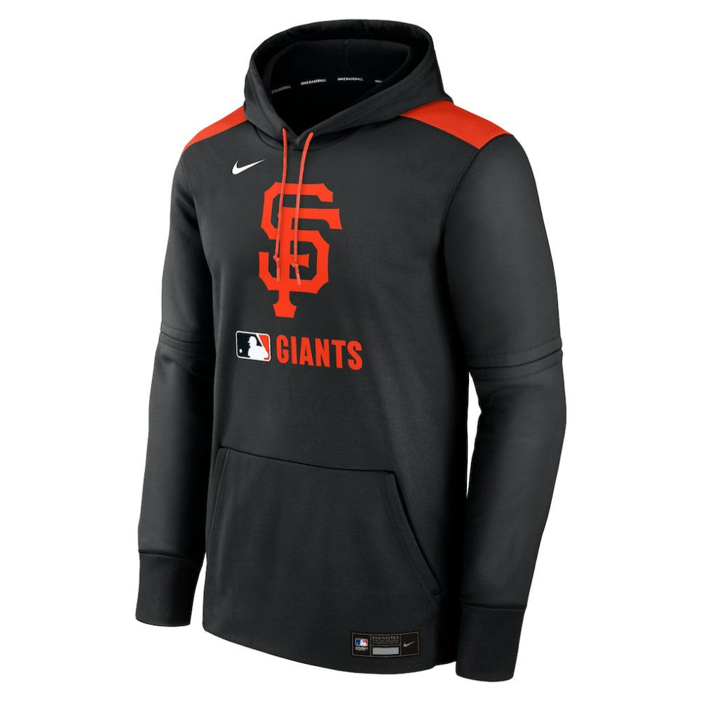San Francisco Giants Authentic Collection Performance Pullover Hoodie Black | Nike