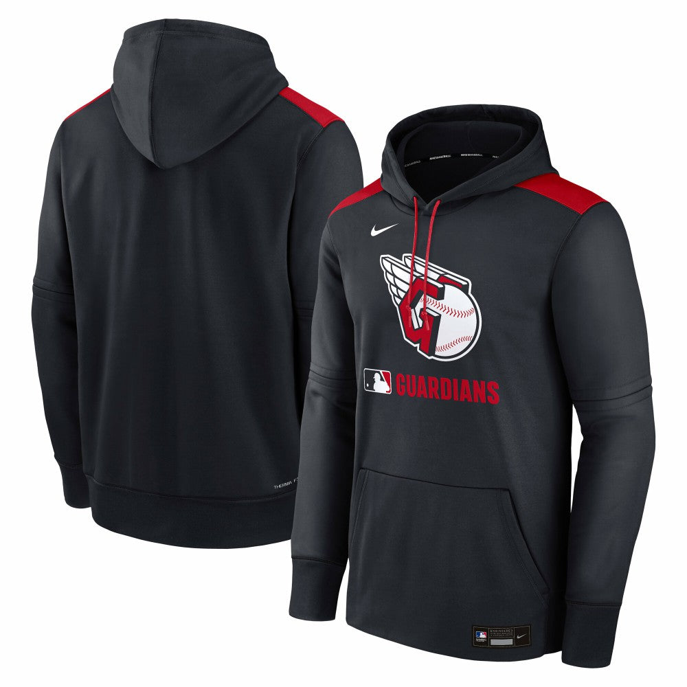 Cleveland Guardians Authentic Collection Performance Pullover Hoodie Navy | Nike