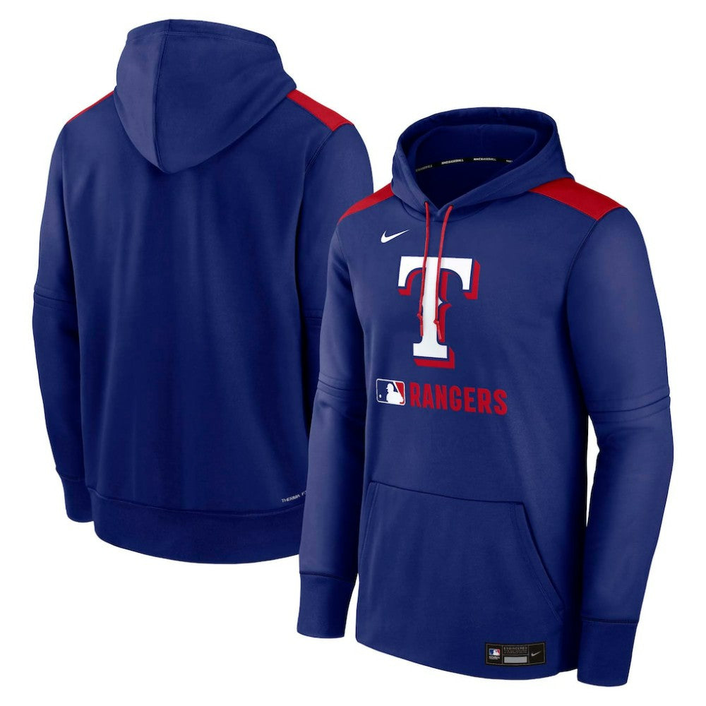 Texas Rangers Authentic Collection Performance Pullover Hoodie Royal | Nike