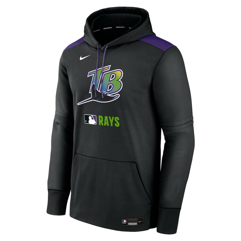 Tampa Bay Rays Authentic Collection Performance Pullover Hoodie Black | Nike