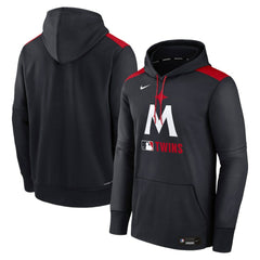 Minnesota Twins Authentic Collection Performance Pullover Hoodie Navy | Nike