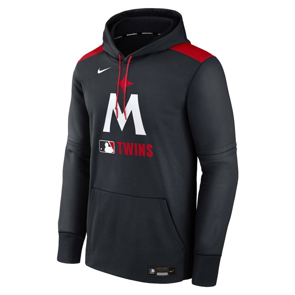 Minnesota Twins Authentic Collection Performance Pullover Hoodie Navy | Nike