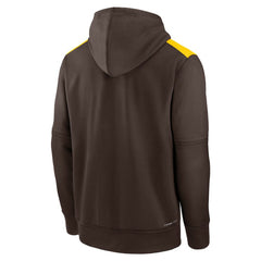 San Diego Padres Authentic Collection Performance Pullover Hoodie Brown | Nike
