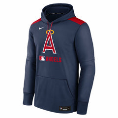 Los Angeles Angels Authentic Collection Performance Pullover Hoodie Navy | Nike