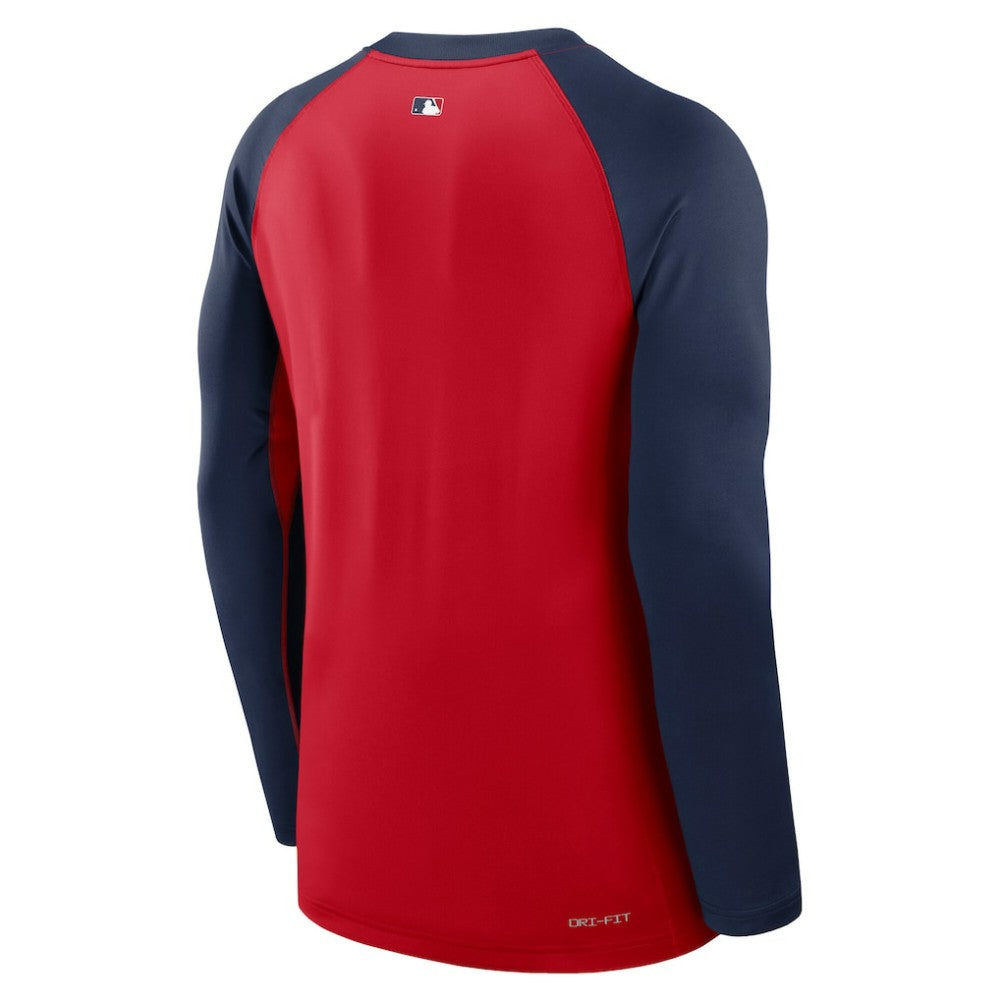 Boston Red Sox Authentic Collection Game Time Raglan Dri-FIT Long Sleeve T-Shirt Red/Navy | Nike