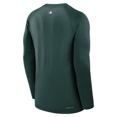 Athletics Authentic Collection Game Time Raglan Dri-FIT Long Sleeve T-Shirt Green | Nike