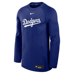 Los Angeles Dodgers Authentic Collection Game Time Raglan Dri-FIT Long Sleeve T-Shirt Royal | Nike