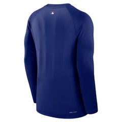 Los Angeles Dodgers Authentic Collection Game Time Raglan Dri-FIT Long Sleeve T-Shirt Royal | Nike