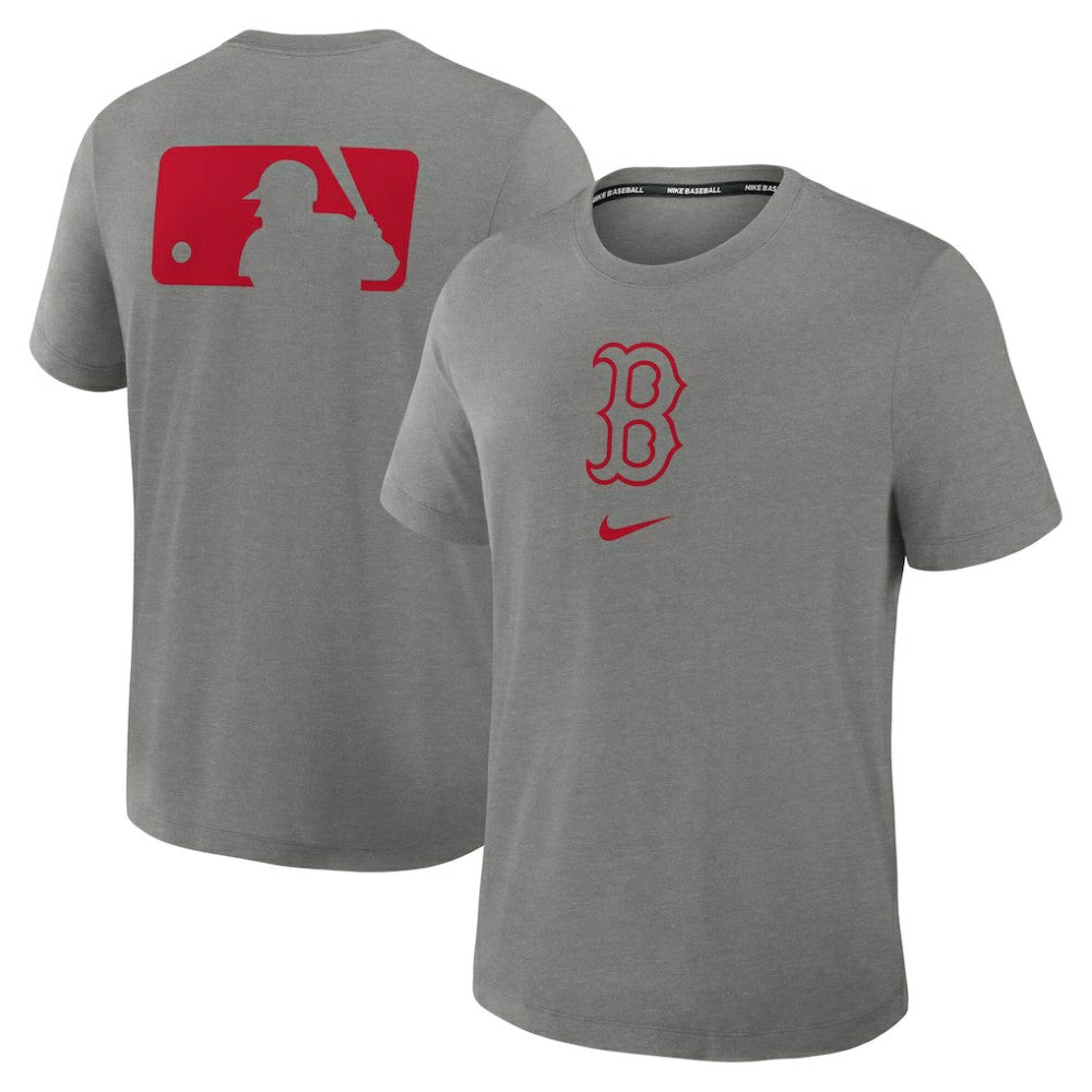 Boston Red Sox Authentic Collection Early Work Tri-Blend Dri-FIT T-Shirt Heather Charcoal | Nike