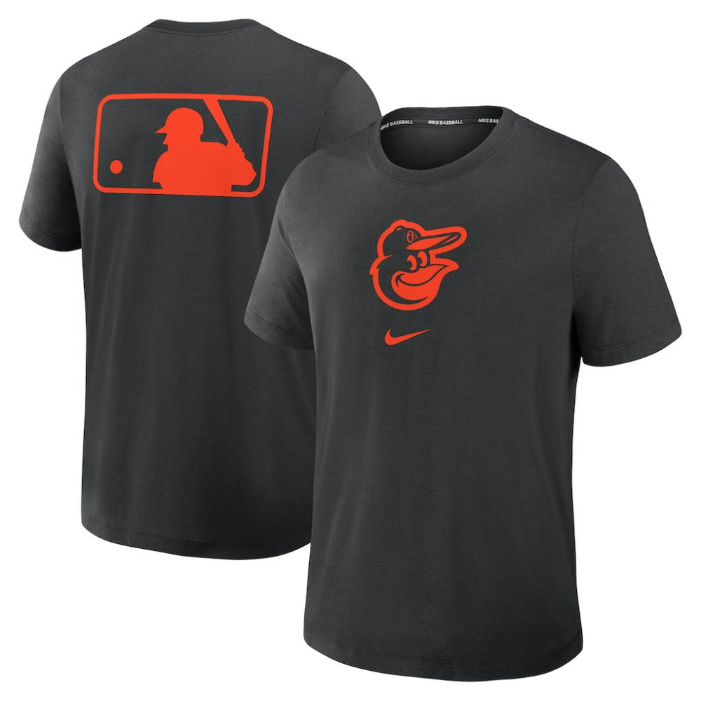 Baltimore Orioles Authentic Collection Early Work Tri-Blend Dri-FIT T-Shirt Black | Nike