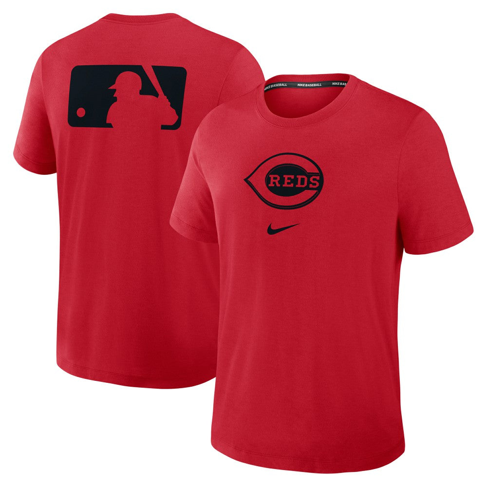 Cincinnati Reds Authentic Collection Early Work Tri-Blend Dri-FIT T-Shirt Red | Nike