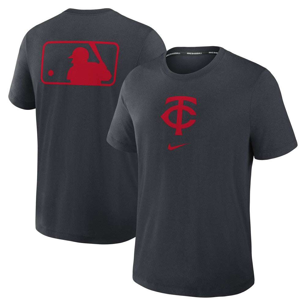 Minnesota Twins Authentic Collection Early Work Tri-Blend Dri-FIT T-Shirt Black | Nike
