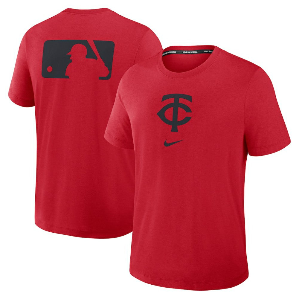 Minnesota Twins Authentic Collection Early Work Tri-Blend Dri-FIT T-Shirt Red | Nike