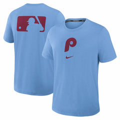 Philadelphia Phillies Authentic Collection Early Work Tri-Blend Dri-FIT T-Shirt Light Blue | Nike