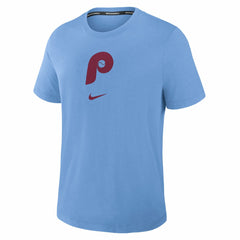 Philadelphia Phillies Authentic Collection Early Work Tri-Blend Dri-FIT T-Shirt Light Blue | Nike