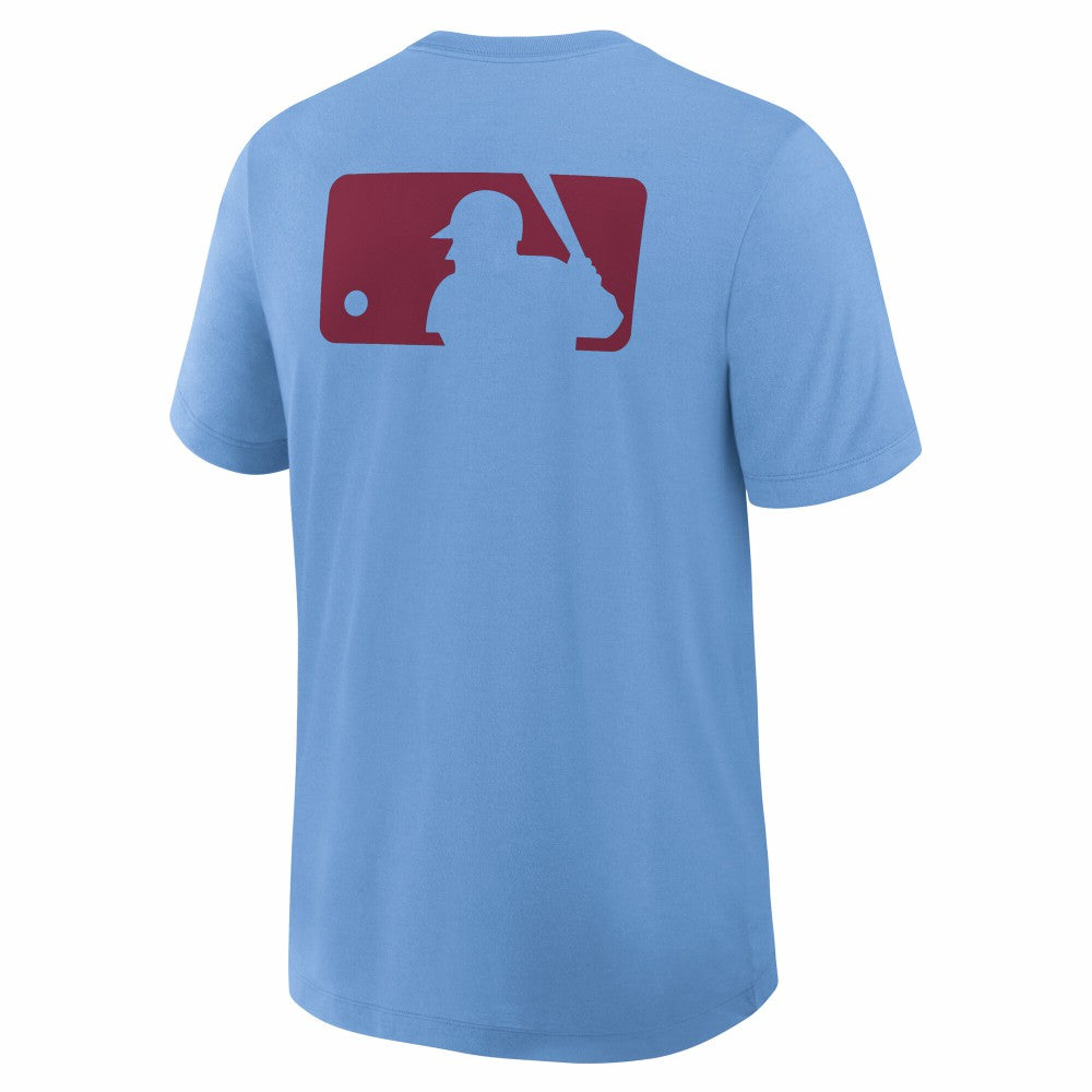Philadelphia Phillies Authentic Collection Early Work Tri-Blend Dri-FIT T-Shirt Light Blue | Nike