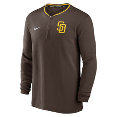 San Diego Padres Authentic Collection Performance Half-Zip Top Brown | Nike
