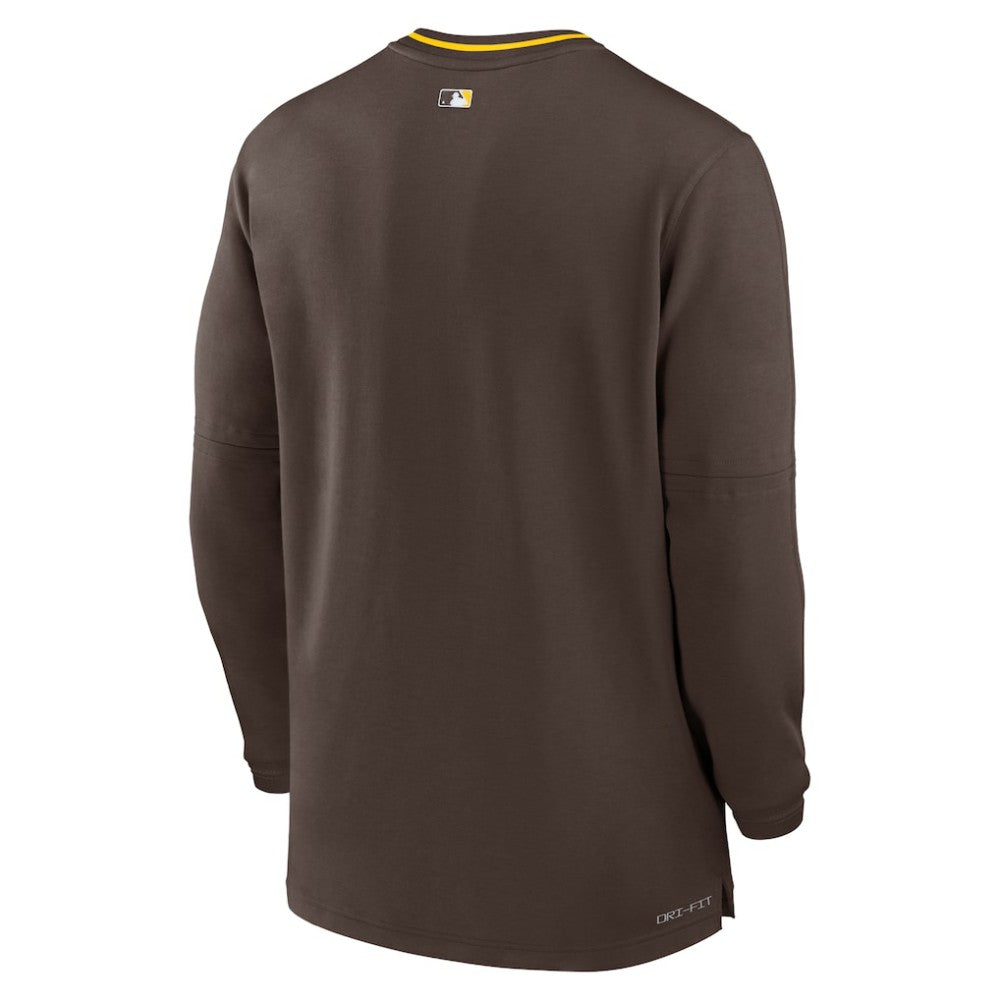 San Diego Padres Authentic Collection Performance Half-Zip Top Brown | Nike