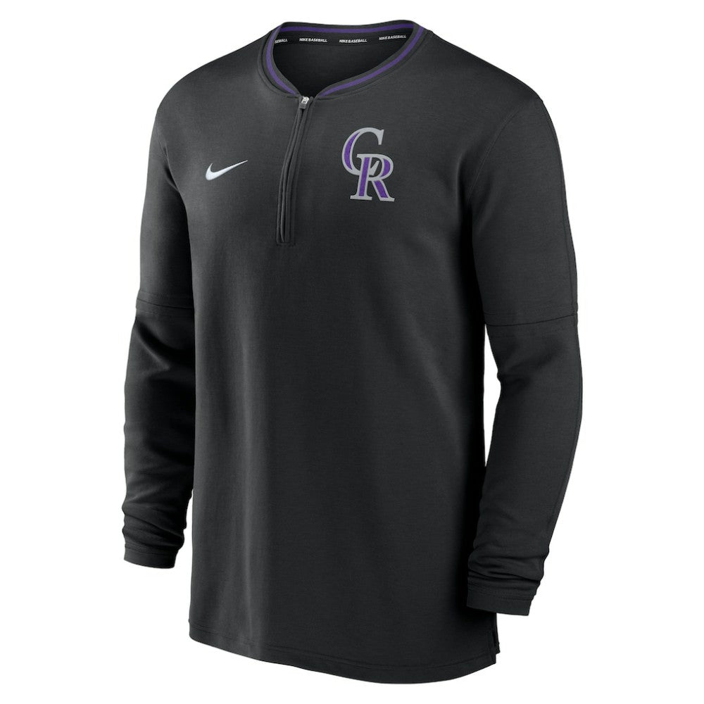 Colorado Rockies Authentic Collection Performance Half-Zip Top Black | Nike