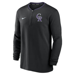 Colorado Rockies Authentic Collection Performance Half-Zip Top Black | Nike