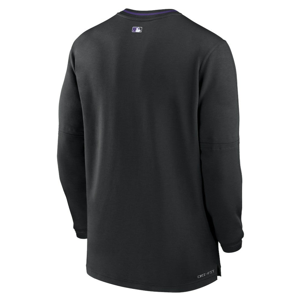 Colorado Rockies Authentic Collection Performance Half-Zip Top Black | Nike
