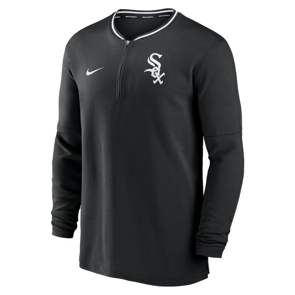 Chicago White Sox Authentic Collection Performance Half-Zip Top Black | Nike