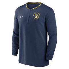 Milwaukee Brewers Authentic Collection Performance Half-Zip Top Navy | Nike