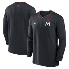 Minnesota Twins Authentic Collection Performance Half-Zip Top Navy | Nike