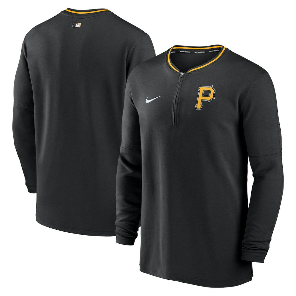 Pittsburgh Pirates Authentic Collection Performance Half-Zip Top Black | Nike