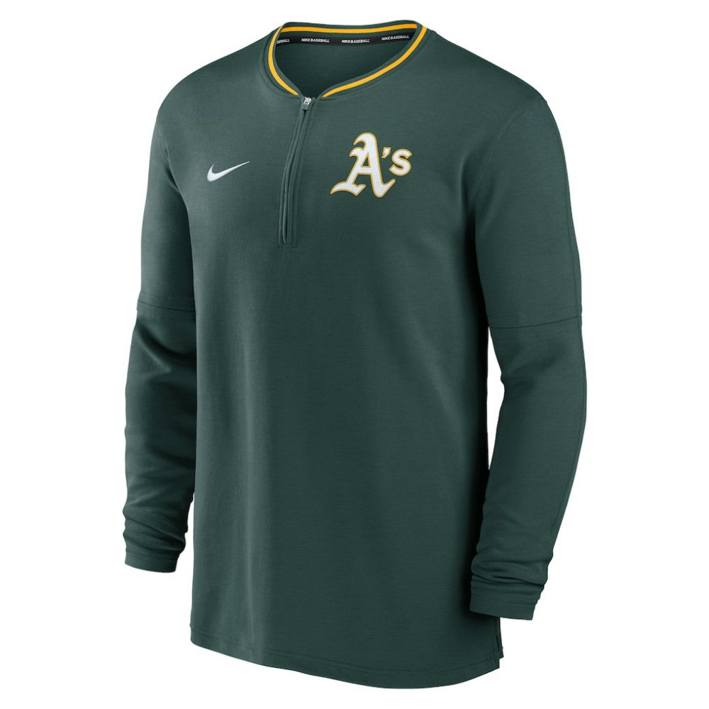 Athletics Authentic Collection Performance Half-Zip Top Green | Nike