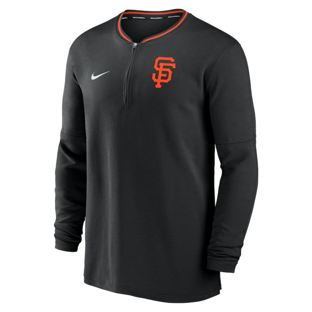 San Francisco Giants Authentic Collection Performance Half-Zip Top Black | Nike