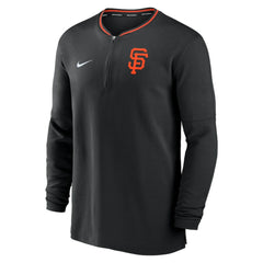 San Francisco Giants Authentic Collection Performance Half-Zip Top Black | Nike