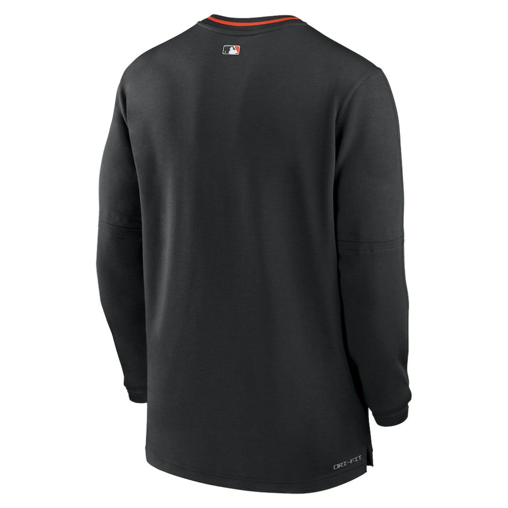 San Francisco Giants Authentic Collection Performance Half-Zip Top Black | Nike