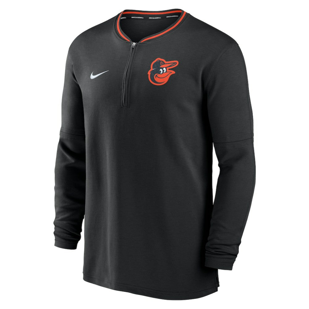 Baltimore Orioles Authentic Collection Performance Half-Zip Top Black | Nike