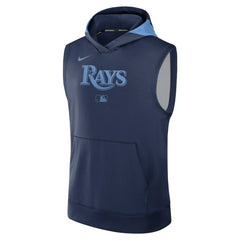 Tampa Bay Rays Authentic Collection Dri-FIT Sleeveless Hoodie Navy | Nike