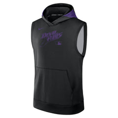Tampa Bay Rays Authentic Collection Dri-FIT Sleeveless Hoodie Black | Nike