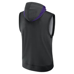 Tampa Bay Rays Authentic Collection Dri-FIT Sleeveless Hoodie Black | Nike