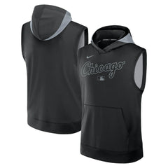Chicago White Sox Authentic Collection Dri-FIT Sleeveless Hoodie Black | Nike